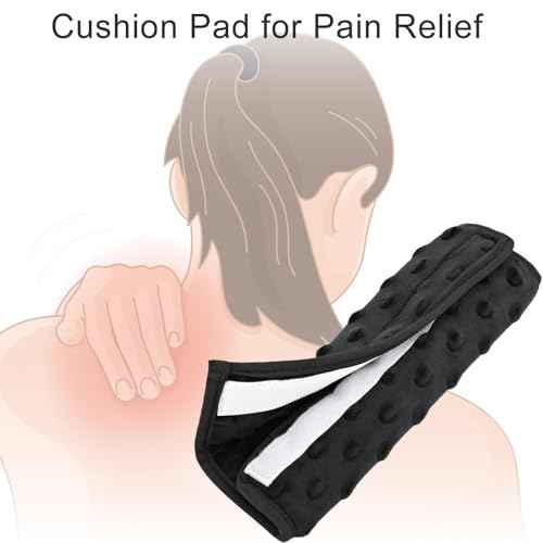Cushioned Arm Sling Padding for Neck Slim Sling Pad Neck Strap Cushion Comfort Shoulder Support Rotator Cuff Surgery Arm Immobilizer Brace Carry Padded Cover Pillow Wrist Hand Injury, Pack of 1 Black