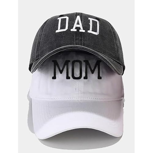 XYIYI 2 Pack Unisex Washed Vintage Baseball Cap Golf Dad Hat Adjustable Classic Low Profile Plain Cap for Men Women