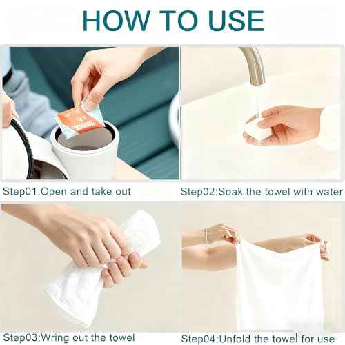 Disposable Compressed Towels for Travel, 30Packs Portable Face Towel Tablets Reusable Thicker Absorbent Wash Cloth for Travel Camping Hiking