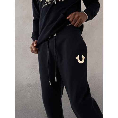 True Religion Men's Metallic Horseshoe Jogger