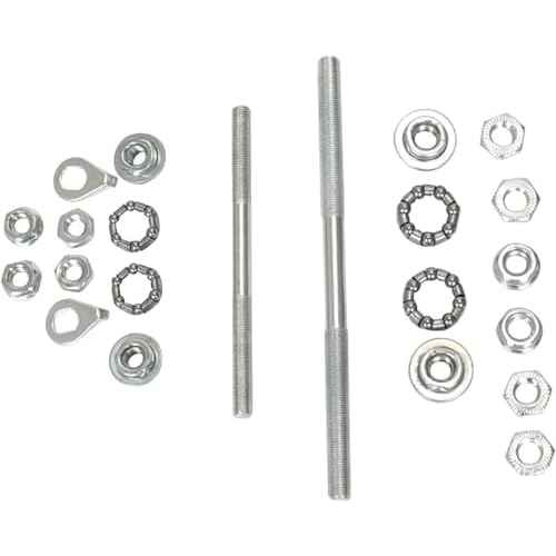 4.92 inch Silver Bike Front Axle Bearings, Simple Installation, High Strength, Lightweight, Replacement Wheel Hub Axle, General Purpose Bicycle Accessories