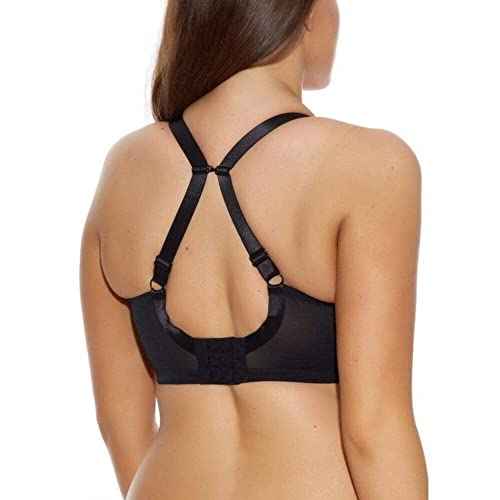 Elomi Womens Energise Sports Bra: High Impact Support. Non-Compression Design, Racerback Option. UK Sizes D-k, Us Sizes D-o