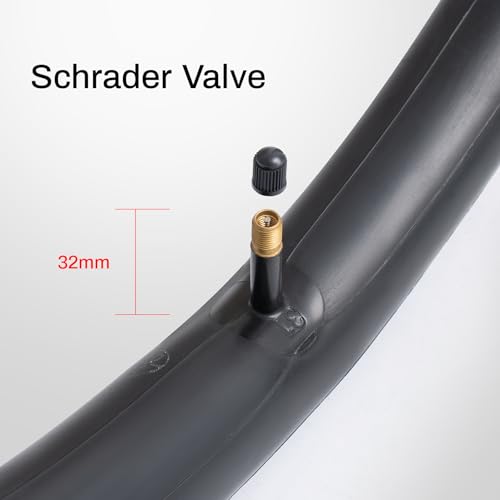 Heavy Duty 28/29 Inch Bikes Tube 28/29x1.75-2.40 Presta Valve 48MM/Schrader Valve 32/48MM Bicycle Tubes Compatible with 28/29x1.75/1.95/2.0/2.10/2.125/2.20/2.25/2.35/2.40 Bike Bicycle Tire Tubes-2 PCS
