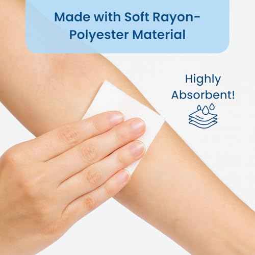 HCS Non-Woven 2x2 Gauze Pads - Non-Sterile, 4-Ply (200-Count) - Highly Absorbent, Low-Linting Squares - Gauze Sponges 2x2, Small - Medical Supplies, Wound Care, First Aid, Surgical Use, Dental