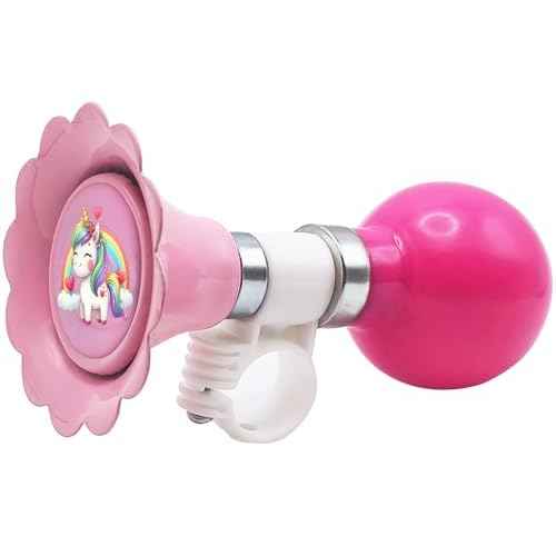 Kids Bike Horn, Cute Bicycle Handlebar Air Horn for Girls, Toddlers Universal Bike Accessories for Tricycle, Balance Bike, Scooter