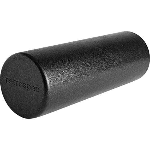 Retrospec Relief Foam Roller 18" & 36" High-Density EPP Extra Firm Round Foam Roller for Exercise, Massage Yoga, Pilates and Post Workout Muscle Recovery