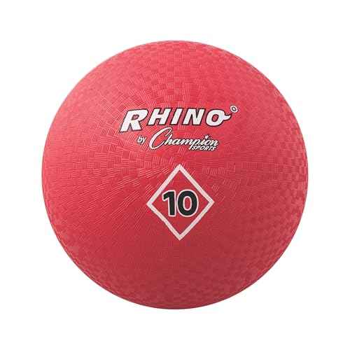 Champion Sports Playground Ball ? High-Bounce 2-Ply Construction, Durable Red Ball for Throwing, Catching & Kicking - Multiple Sizes (5", 6", 7", 10", 13", 16")
