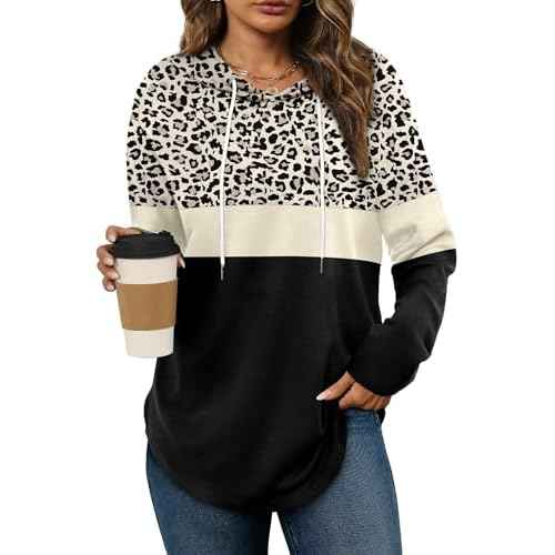 Bofell Hoodies for Women Long Sleeve Shirts Fall Clothes 2025 Outfits Crewneck Sweatshirts Winter Fashion Clothing