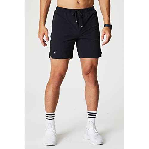 Fabletics Men's The One Short (Unlined), Training, Swimming, Lightweight, Quick-Dry, Zip Pocket, Stretch Woven