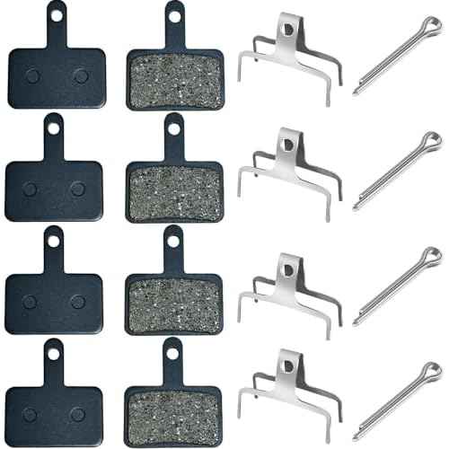 Bike Brake Pads High Performance Bicycle Brake Pads for Shimano MT200,Resin Semi-Metallic Mountain Bike Disc Brake Pad,Bike Brake Pads Fit for TRP/Tektro/Shimano Deore B01S M525 M515 M575