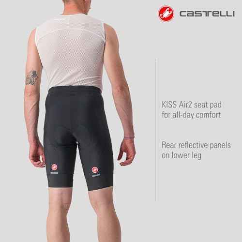 CASTELLI Men¡¯s Entrata 2 Short for Road and Gravel Biking I Cycling