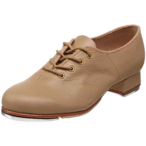 Bloch Dance Women's Jazz Full-Sole Leather Tap Shoe, Tan, 10