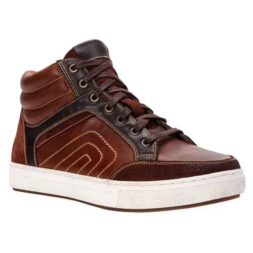 Propet Mens Kenton High Sneakers Shoes Casual - Brown