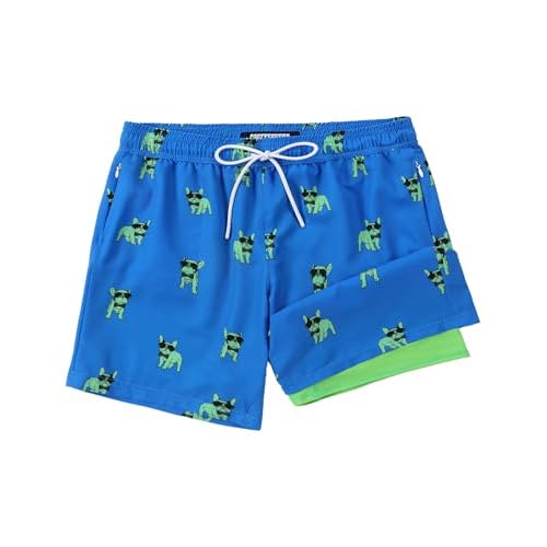 Boys Swim Trunks with Compression Liner 5T-16 Swimming Shorts Quick Dry Bathing Suit