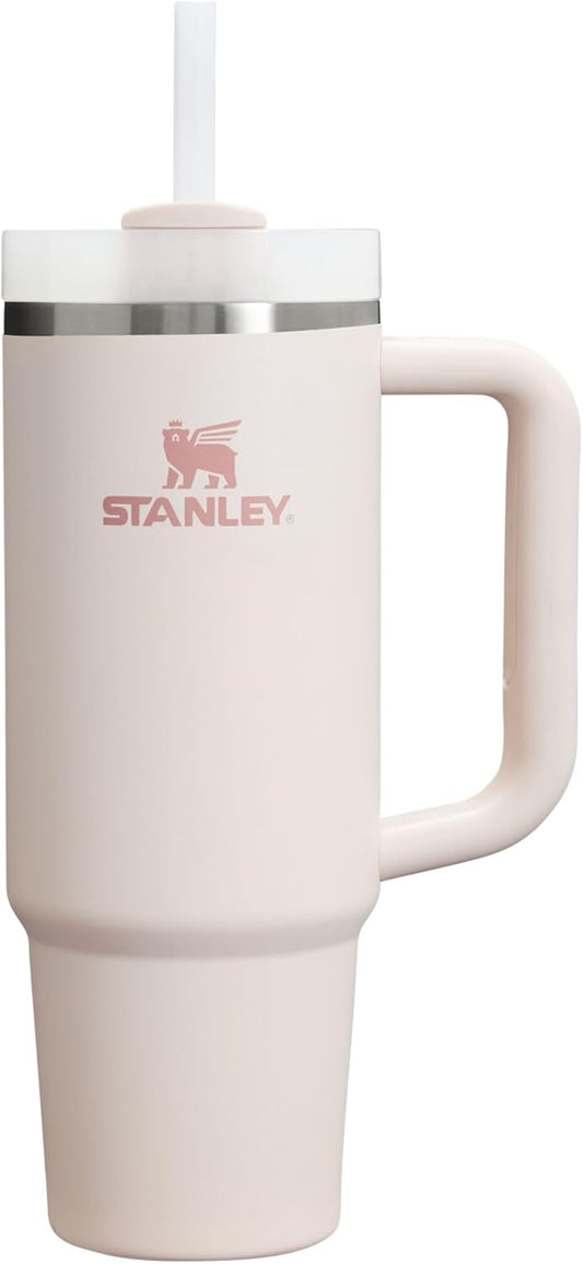 STANLEY Quencher H2.0 Tumbler - 30 oz Insulated Stainless Steel Cup with Handle & Straw | BPA-Free | Rose Quartz 2.0