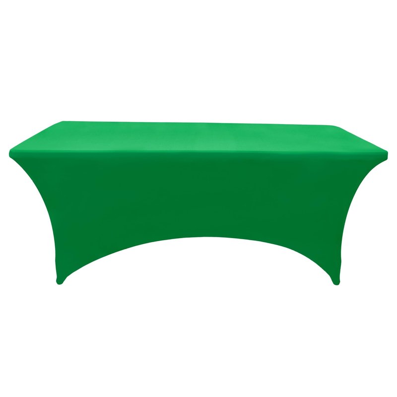 ZarzaaSik 2-Pack 6ft Spandex Table Covers for Rectangle Standard Folding Tables - Wrinkle Resistant Stretch Tablecloths - Ultimate Fitted Table Protector for Parties, Trade Shows, Banquet