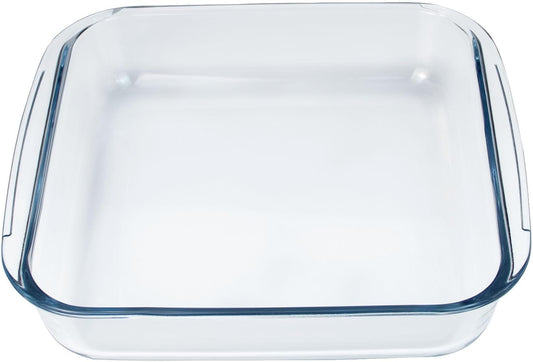 Small Glass Baking Dish - 8.6in Casserole Dish for Oven | Durable Square Glass Baking Pan