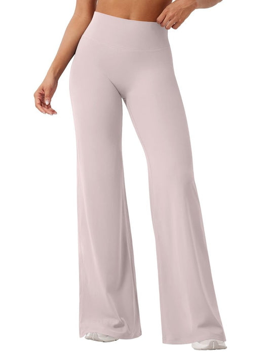 YEOREO Workout Leggings Womens No Front Seam Straight Leggings 33" High Waist Buttery Eddiy Gym Yoga Pants Dusty Pink S