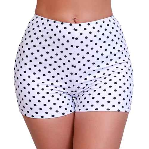 Halcurt Women's 3" High Waisted Swim Board Shorts (Available in Plus) Beach Quick Dry Boyshorts Swimsuit Bottoms