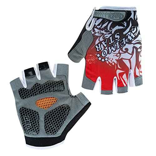 JPOJPO Cycling Gloves for Men Women Full Finger Bike Gloves, 3D Gel Pad Comfortable