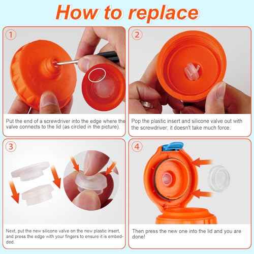Dispensing Valves Compatible with Gatorade Water Bottle - Replacement Accessories for Gatorade Gx Water Bottle Gatorade 32oz Bottle