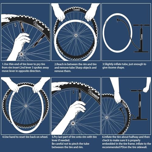 YUNSCM 2-PCS 20" Bike Tubes 20x2.125/2.25/2.30/2.35/2.40 Schrader Valve 20 x 2.125/2.4 Inner Tube 20 Tubes Compatible with 20 x 2.125 20x2.20 20x2.25 20x2.30 20x2.35 20 x 2.4 Bike Tire Tubes