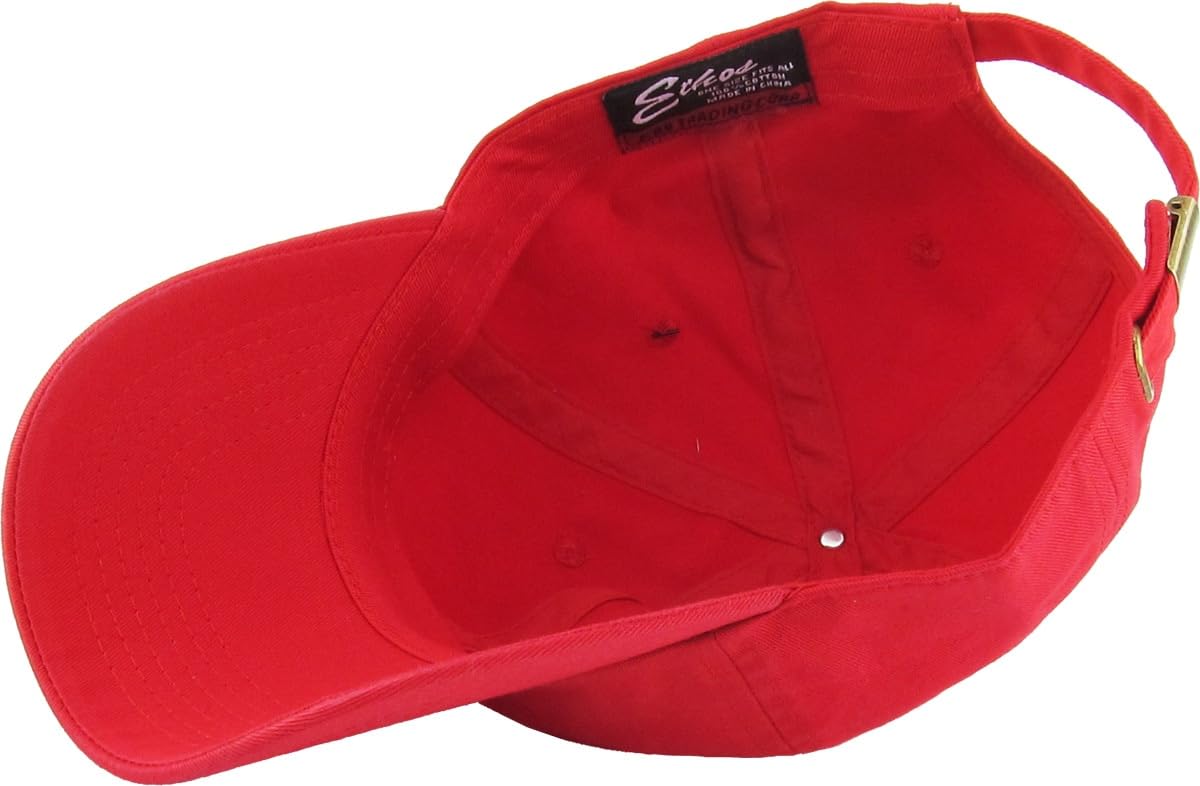 KBETHOS Red Unisex-Adults Adjustable Plain Cap. Polo Style Low Profile Cotton Baseball Hat