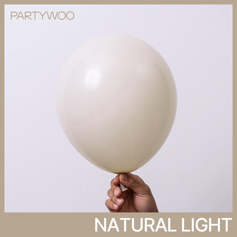 PartyWoo White Balloons 140 pcs Different Sizes of 18 12 10 5 Inch White Sand Balloons Arch Kit Garland for Wedding Baby Shower Birthday Bridal Shower Graduation Engagement Party Decorations White-F12