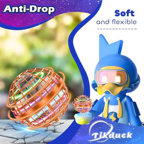 Tikduck Flying Orb Ball 2025 Toys Soaring Hover Boomerang Spinner Hand Controlled Mini Drone Cosmic Globe Spinning Kids Outdoor Fly Toy Birthday Gift Cool Stuff for Boys Girls 6 7 8 9 10+ Year Old
