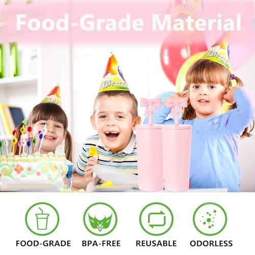 8mm Classic Bow Straw Covers Cap Toppers Compatible with Stanley Tumbler Cups,Reusable Cute Silicone StrawTips Lids Protectors for Reusable DrinkingStraw,StrawAccessories