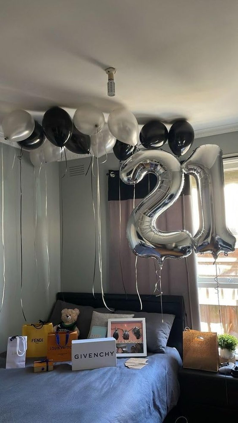 Silver Number 21 Balloon 40 inch, 21 Number Balloons, 21st Silver Birthday Decorations for Girls Boys Kids, 21 Year Old Women Men Silver Party Supplies