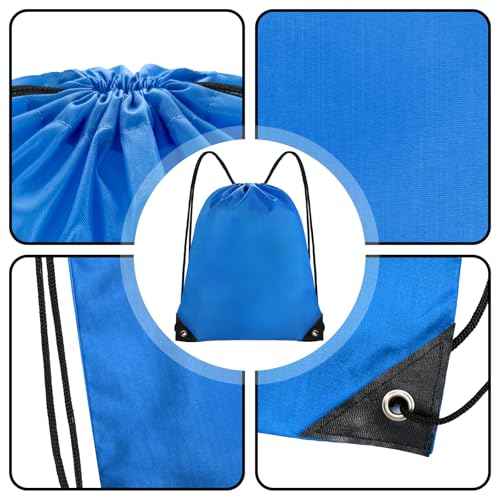 Drawstring Backpack Bulk 42 Pcs String Backpack Drawstring Bags Cinch Bag Sackpack for Men Women Gym 14 Colors