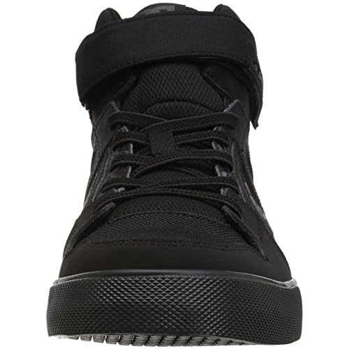 DC Shoes Unisex-Child Pure High Top Ev Skate Shoes with Ankle Strap and Elastic Laces