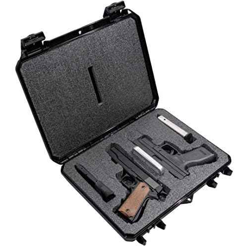 Case Club 2 Pistol Slim Pre-Cut Case with Silica Gel to Help Prevent Rust
