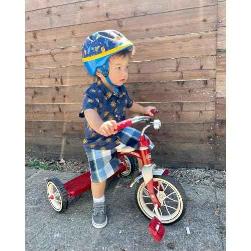 Radio Flyer Classic 10 Inch Toddler Tricycle with Rubber Tires and Steel Frame, Red