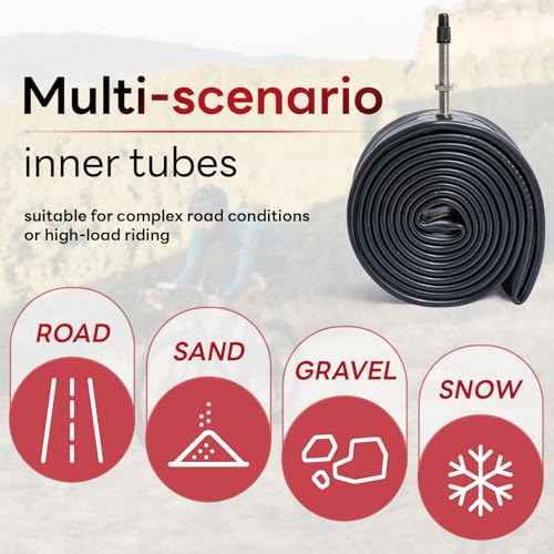 27.5x2.125/2.20/2.25/2.30/2.35/2.40 Inch Bike Tube 27.5" Replacement Bicycle Inner Tube (Single) Reliable 27.5 x 2.125-2.40 Bike Inner Tube FV48 Presta Valve for City/Road/Mountain Cycling Scenarios