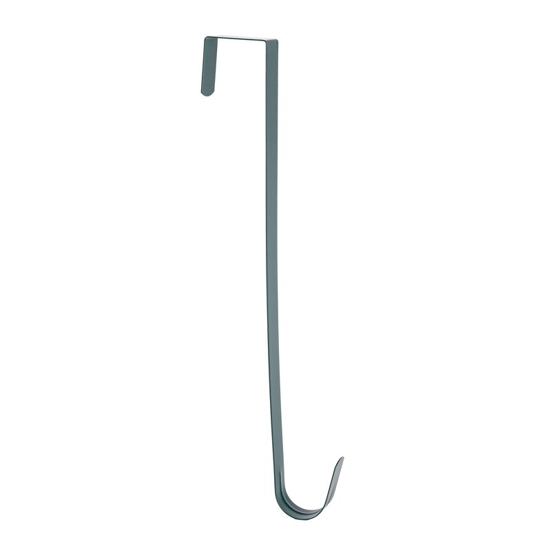 Sattiyrch 12" Wreath Hanger for Front Door,Steel Over The Door Hanger Hook,Wreath Door Hanger (Green,2)
