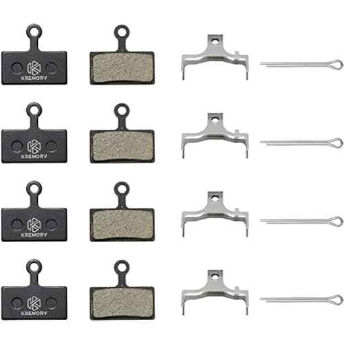 Bike Brake Pads for Shimano G02A G01S G02S G03S 4 Pairs Bicycle Disc Brake Pads for Shimano Deore XT XTR SLX Alfine