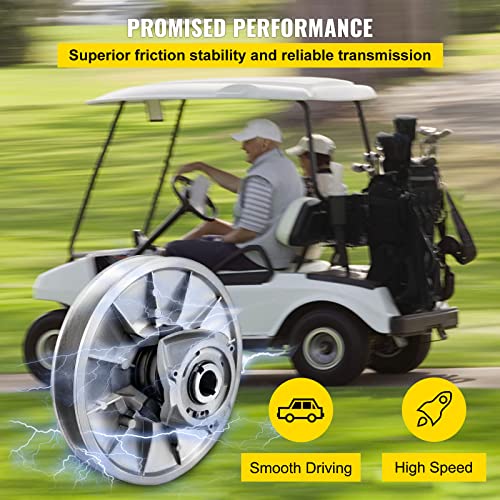 Vevor Supsuper Golf Cart High Torque Driven Clutch for Club Car DS & Precedent 1997 to Up Club Car 4-Cycle Gas Golf Cart Model, Silver