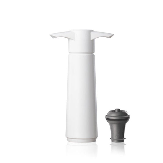 Vacu Vin Original Wine Saver with 1 Vacuum Bottle Stopper – Wine Preserver Pump for Red or White Wine – Manual Air Remover System – Airtight Seal – Keep Wine Fresh Longer – White