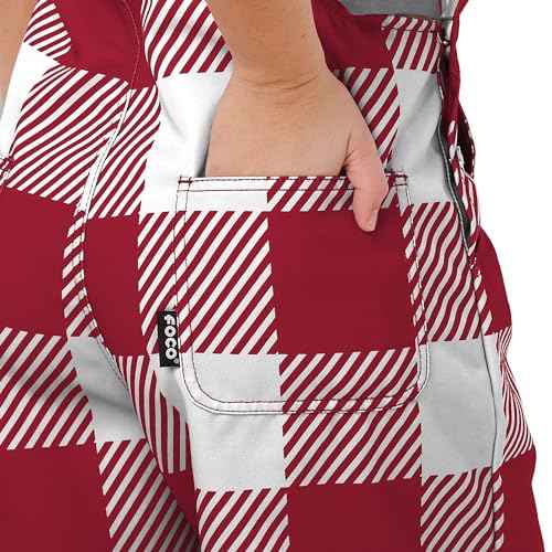 FOCO NCAA womens Ncaa College Ladies Fashion Bib Shortalls Summer Shorts Overalls