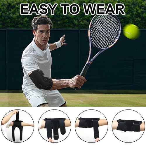 Elbow Brace for Ulnar Nerve Entrapment Splint, Elbow Splint, Cubital Tunnel Brace for Sleeping, Cubital Tunnel Syndrome Adjustable Stabilizer Elbow Support Fits for Men and Women 1 PCS