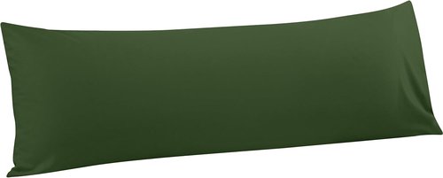 FLXXIE Body Pillow Cover - Super Soft Microfiber Case | Olive Green, 20x54, Wrinkle & Stain Resistant