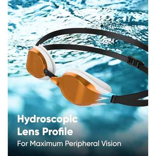 Speedo Fastskin Speedsocket 2 Mirrored Goggles White/Copper