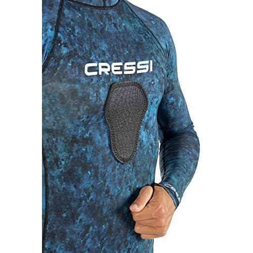 Cressi Camouflage Rash Guard for Scuba Diving Videomakers and Spearfishing - Crew-Neck- get the Hunter equipment