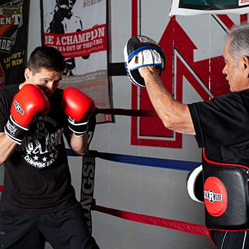 Ringside Gel Micro Boxing MMA Punch Mitts (Pair) , blue/black, Small