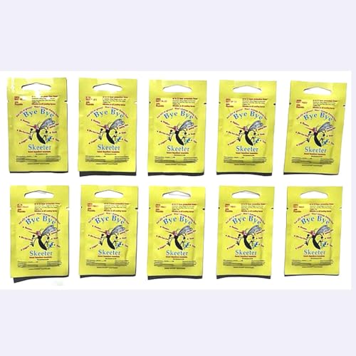 Insect Repellent,Towellette Wipes DEET Free 20% Picaridin (10 Pack) Tell Your Bye Bye Skeeter Story