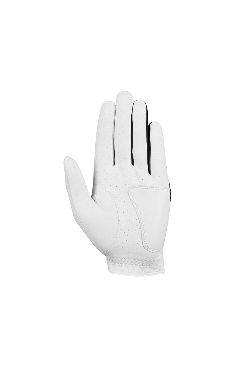 Callaway Golf Weather Spann Glove (Worn on Left Hand,White,Medium,Cadet (Short Fingers))