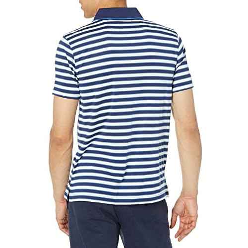 Brooks Brothers Men's Performance Stretch Short Sleeve Zip Polo Shirt