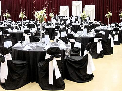Obstal 10 PCS Satin Chair Sashes - Elegant Bows for Wedding & Event Decor | Universal Fit for Chairs